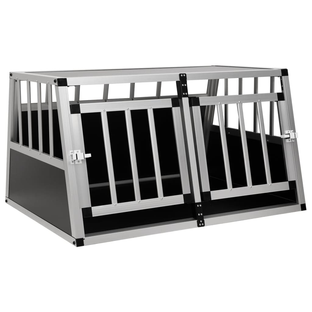 8718475712343_a_en_hd_1 vidaXL Dog Cage with Double Door 89x69x50 cm - Image 1