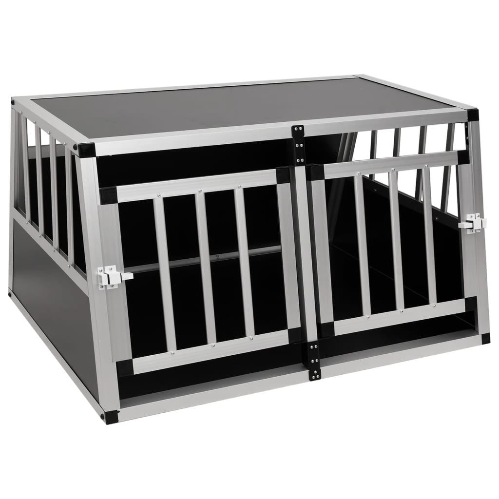 8718475712343_g_en_hd_1 vidaXL Dog Cage with Double Door 89x69x50 cm - Image 2