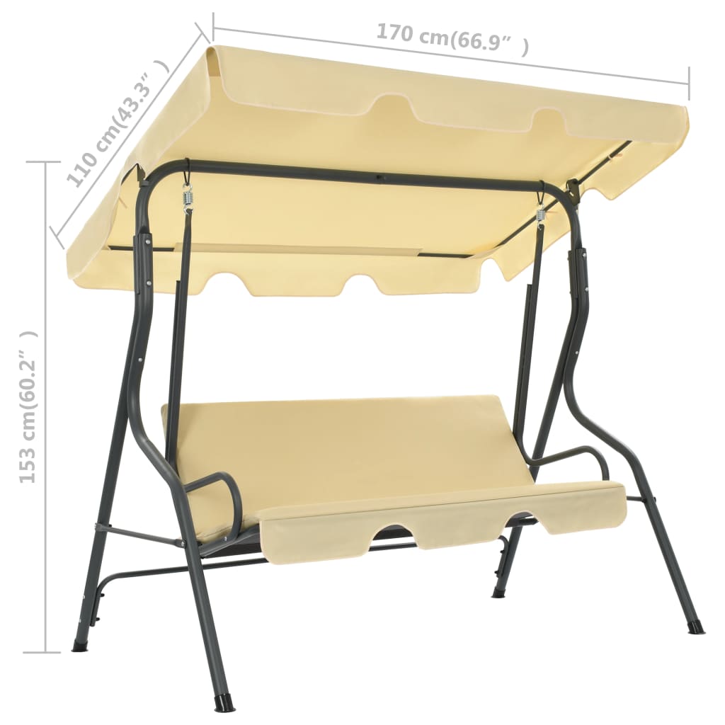 8718475712893_g_en_hd_5 vidaXL Garden Swing Bench Cream White 170x110x153 cm - Image 6