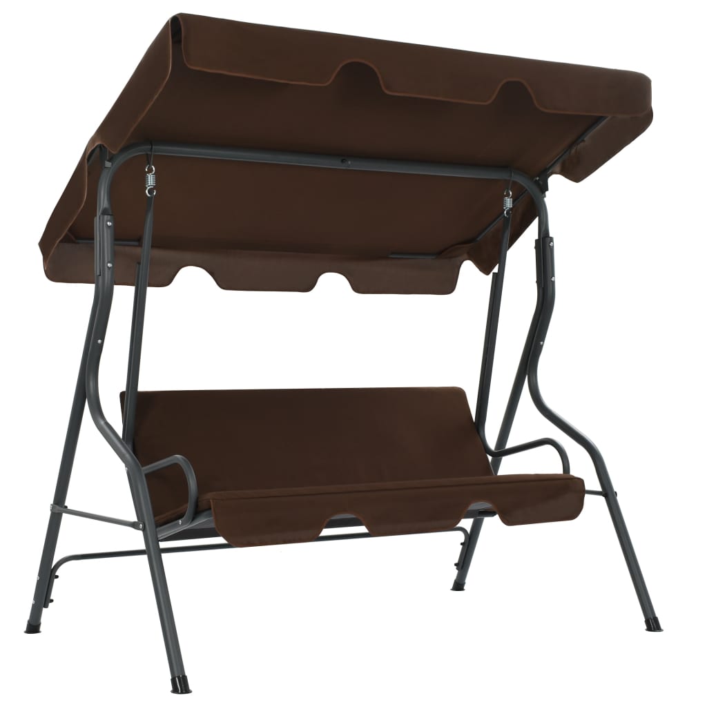 8718475712909_a_en_hd_1 vidaXL Garden Swing Bench Coffee 170x110x153 cm - Image 2