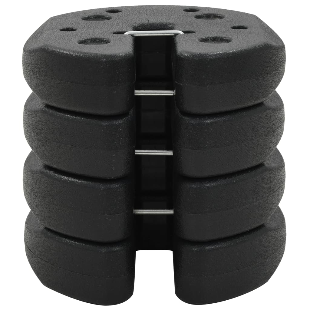 8718475714491_g_en_hd_1 vidaXL Gazebo Weight Plates 4 pcs Black 220x50 mm Concrete - Image 2