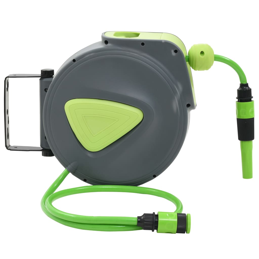 8718475714774_g_en_hd_1 vidaXL Automatic Retractable Water Hose Reel Wall Mounted 10+1 m - Image 2