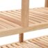 vidaXL Bathroom Shelf Solid Walnut Wood 100x40x65 cm - Image 4