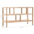 vidaXL Bathroom Shelf Solid Walnut Wood 100x40x65 cm - Image 6