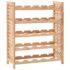 vidaXL Wine Rack for 25 Bottles Solid Walnut Wood 63x25x73 cm