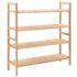 vidaXL Shoe Rack Solid Walnut Wood 69x26x81 cm