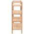 vidaXL Shoe Rack Solid Walnut Wood 69x26x81 cm - Image 3