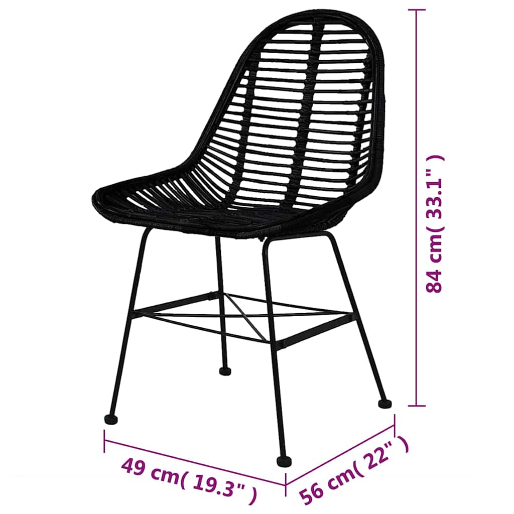 8718475716396_g_en_hd_4 vidaXL Dining Chairs 6 pcs Black Natural Rattan - Image 5