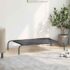 vidaXL Elevated Dog Bed Black L Textilene - Image 3