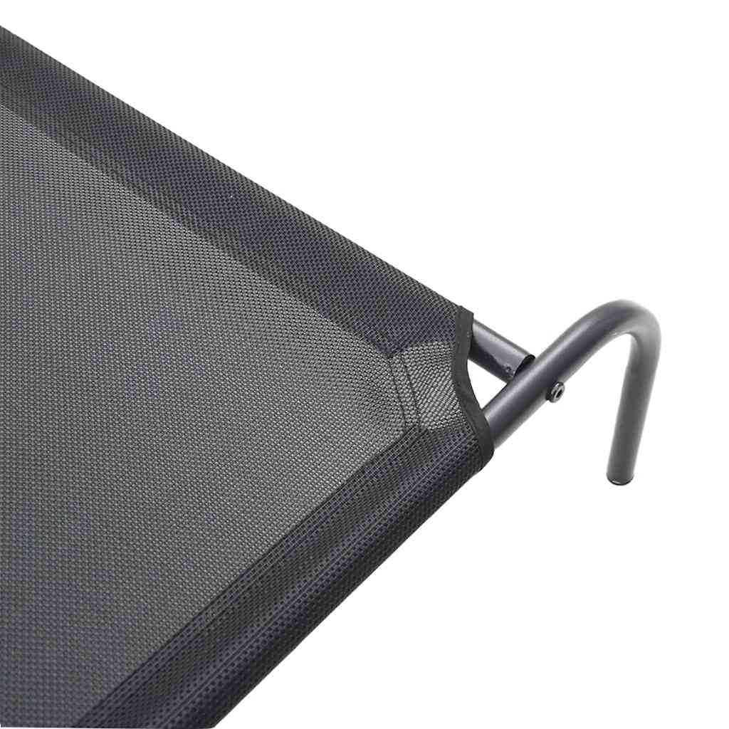 8718475716730_g_en_hd_5 vidaXL Elevated Dog Bed Black L Textilene - Image 7