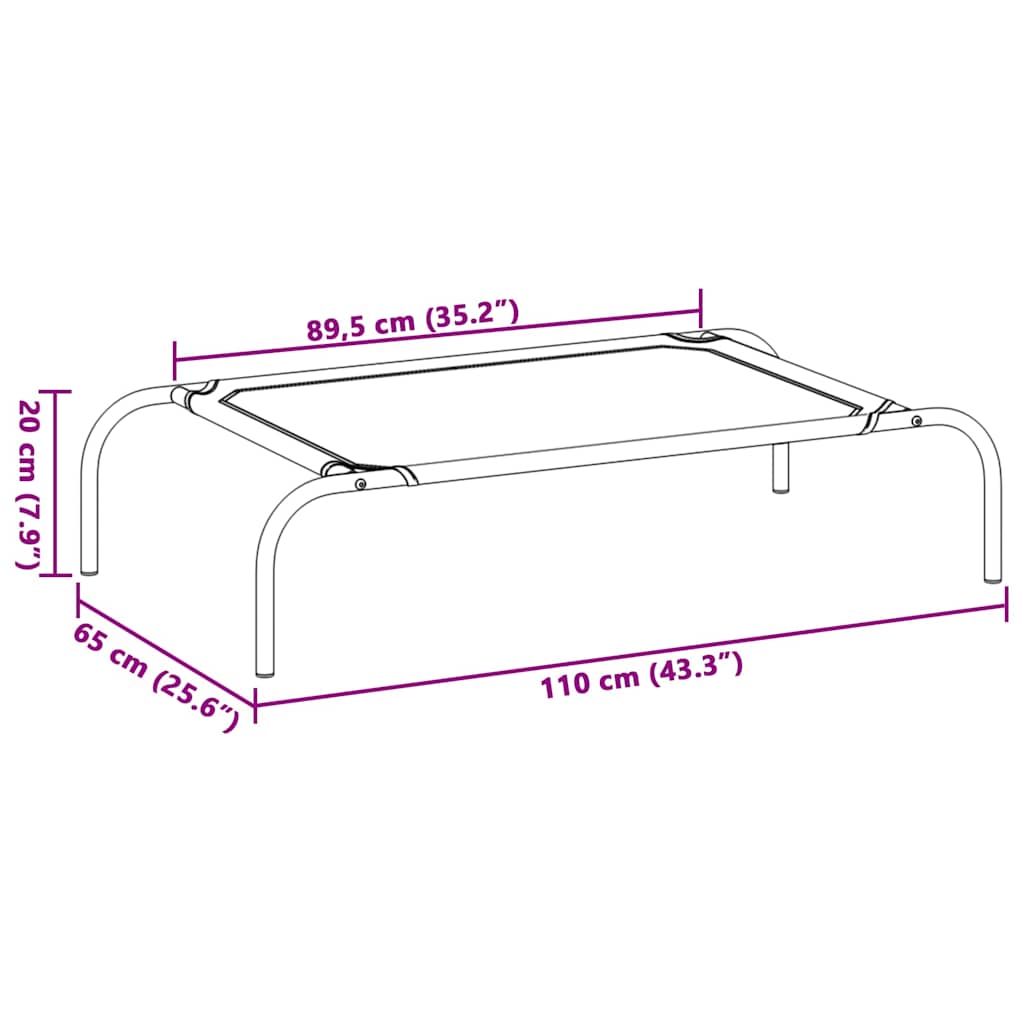 8718475716730_g_en_hd_6 vidaXL Elevated Dog Bed Black L Textilene - Image 8