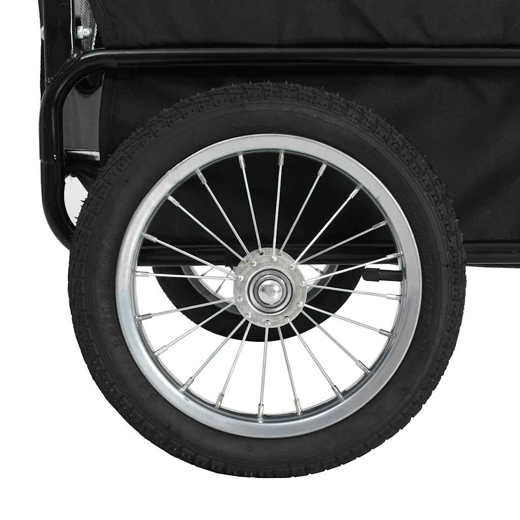 8718475718048_g_en_hd_6 vidaXL 2-in-1 Pet Bike Trailer & Jogging Stroller Grey and Blue - Image 7