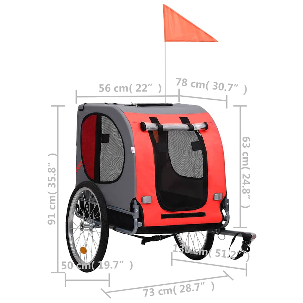 8718475718062_g_en_hd_6 vidaXL Pet Bike Trailer Red and Black - Image 7