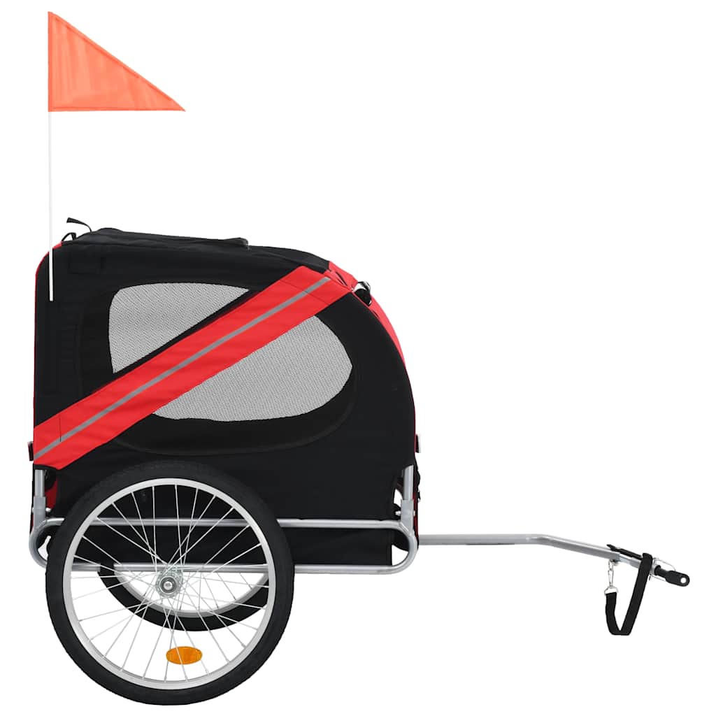 8718475718079_g_en_hd_1 vidaXL Pet Bike Trailer Red and Black - Image 2