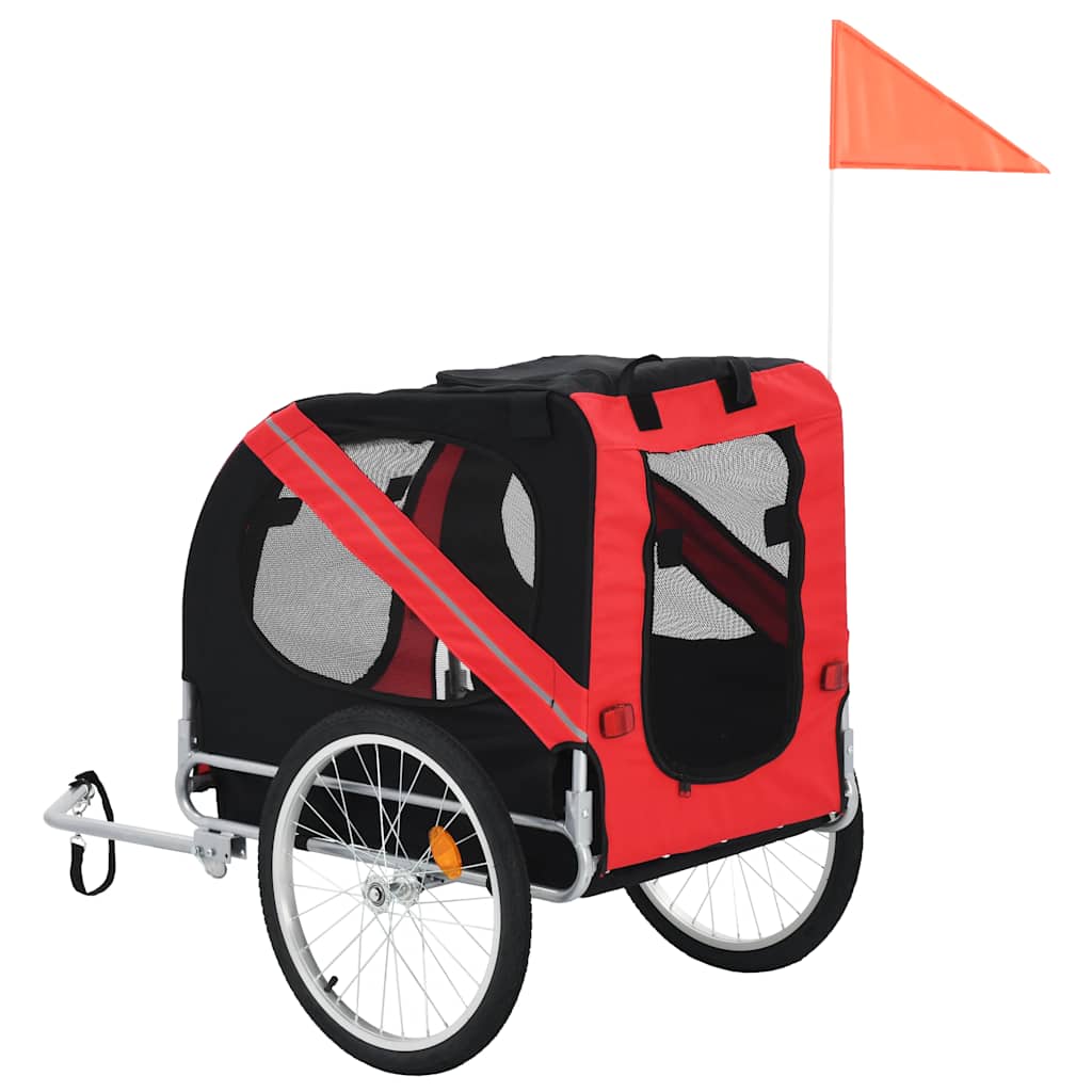 8718475718079_g_en_hd_2 vidaXL Pet Bike Trailer Red and Black - Image 3