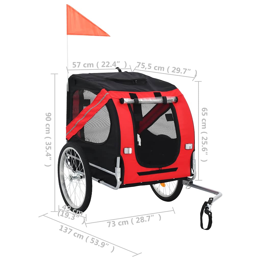 8718475718079_g_en_hd_6 vidaXL Pet Bike Trailer Red and Black - Image 7