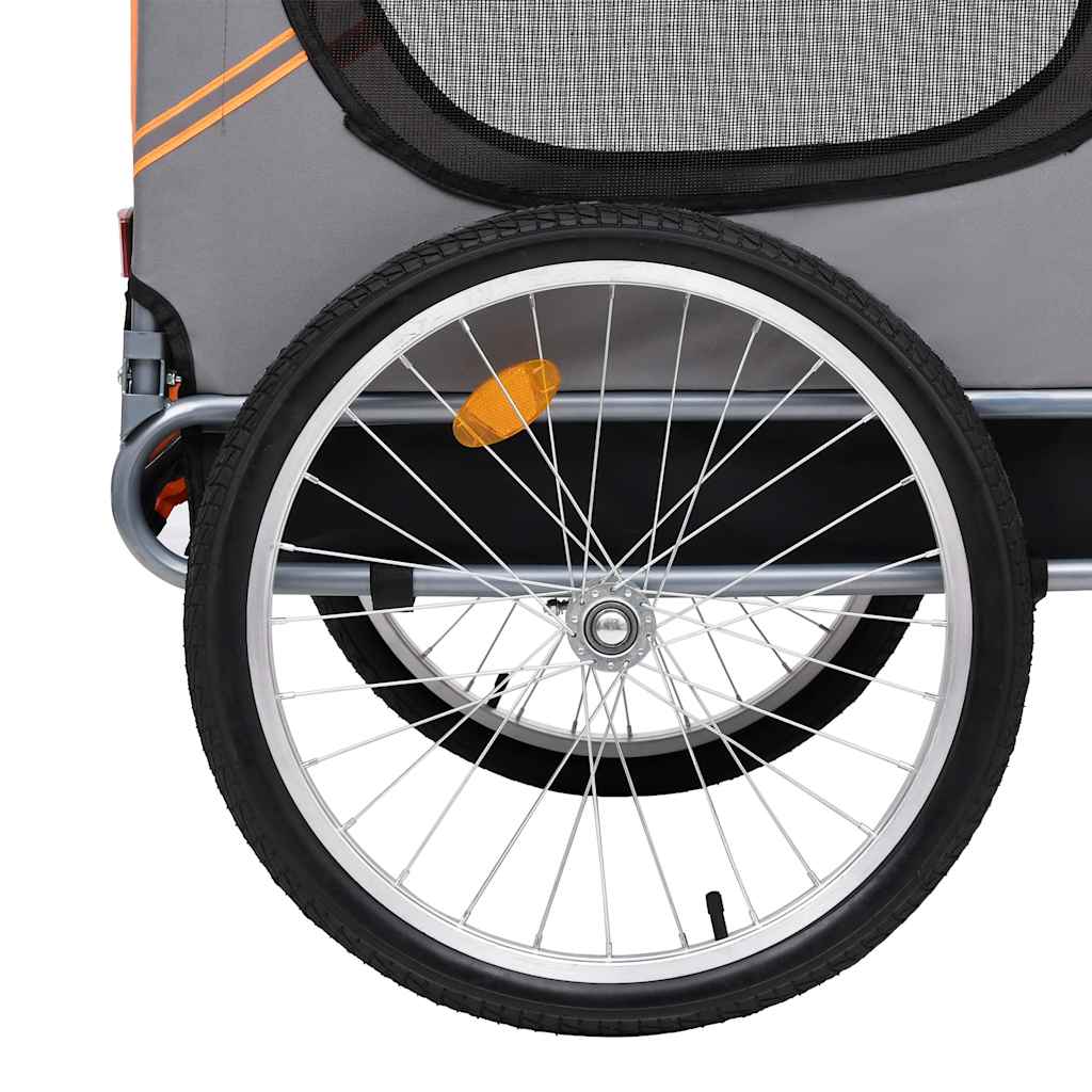 8718475718086_g_en_hd_3 vidaXL Pet Bike Trailer Orange and Grey - Image 4