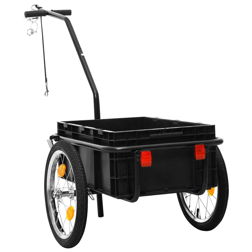 8718475718116_g_en_hd_1 vidaXL Bike Trailer/Hand Wagon 155x60x83 cm Steel Black - Image 2