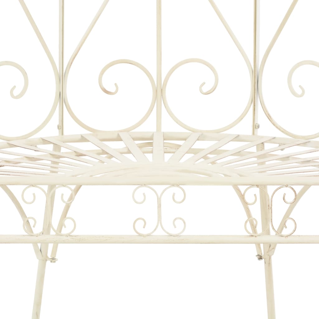 8718475718765_g_en_hd_4 vidaXL Garden Bench 95 cm Iron Antique White - Image 5