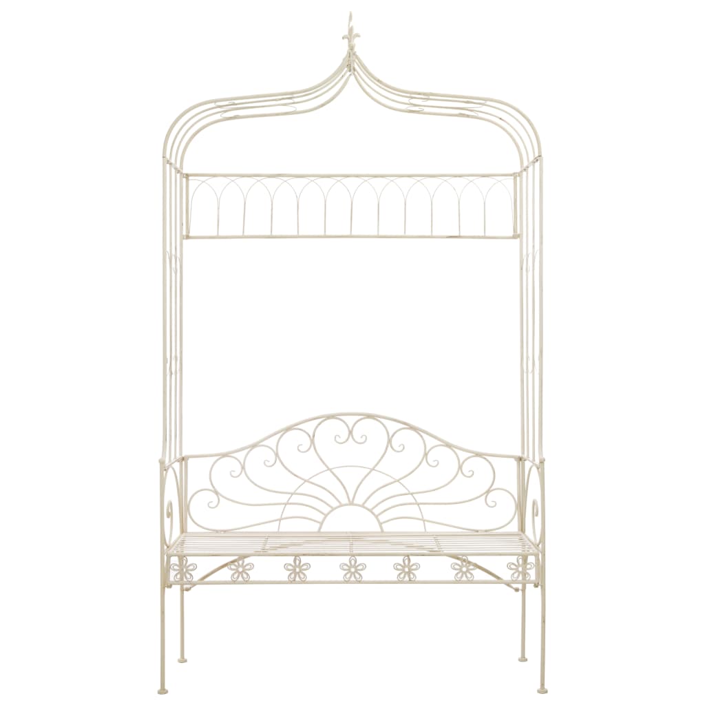 8718475718789_g_en_hd_1 vidaXL Garden Bench 122 cm Iron Antique White - Image 2