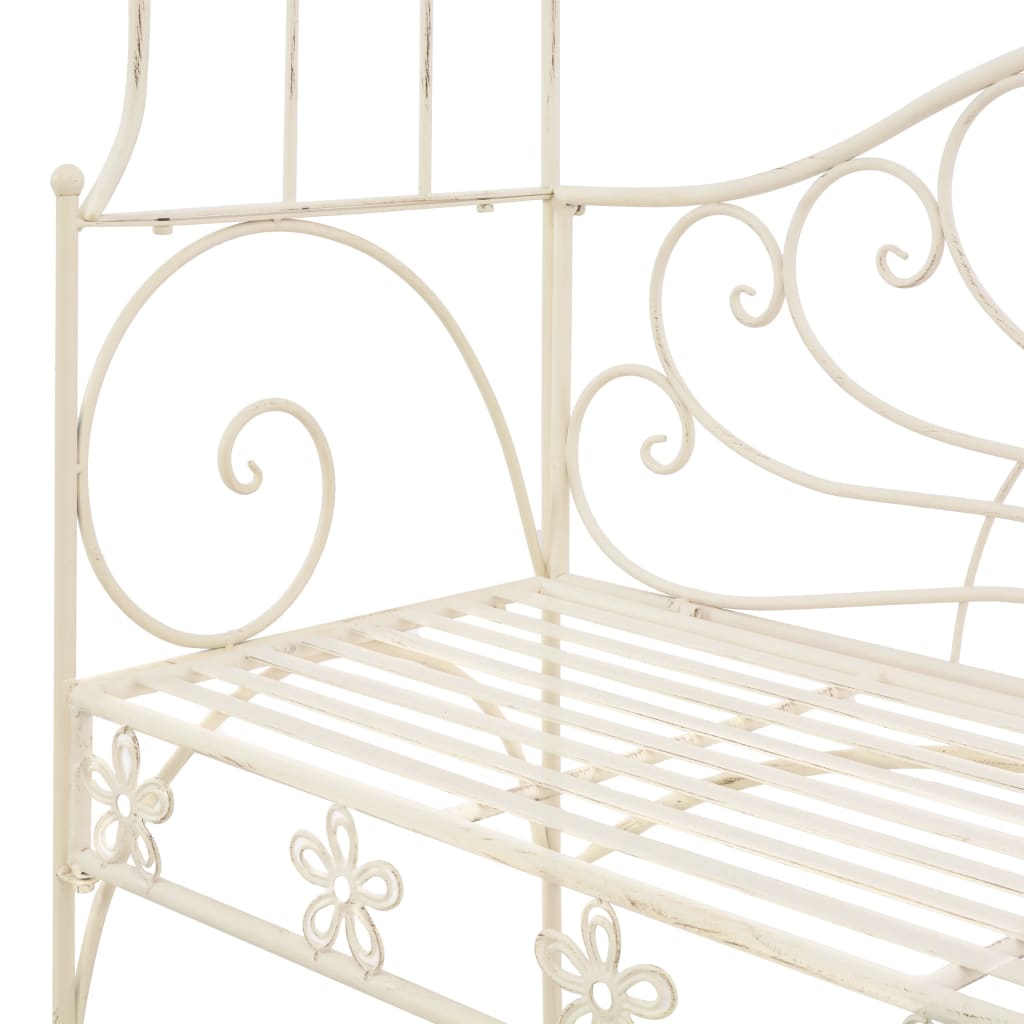 8718475718789_g_en_hd_4 vidaXL Garden Bench 122 cm Iron Antique White - Image 5