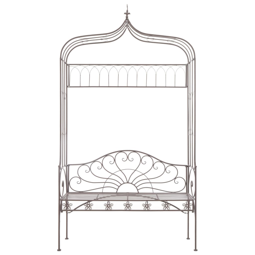 8718475718796_g_en_hd_1 vidaXL Garden Bench 122 cm Iron Antique Brown - Image 2