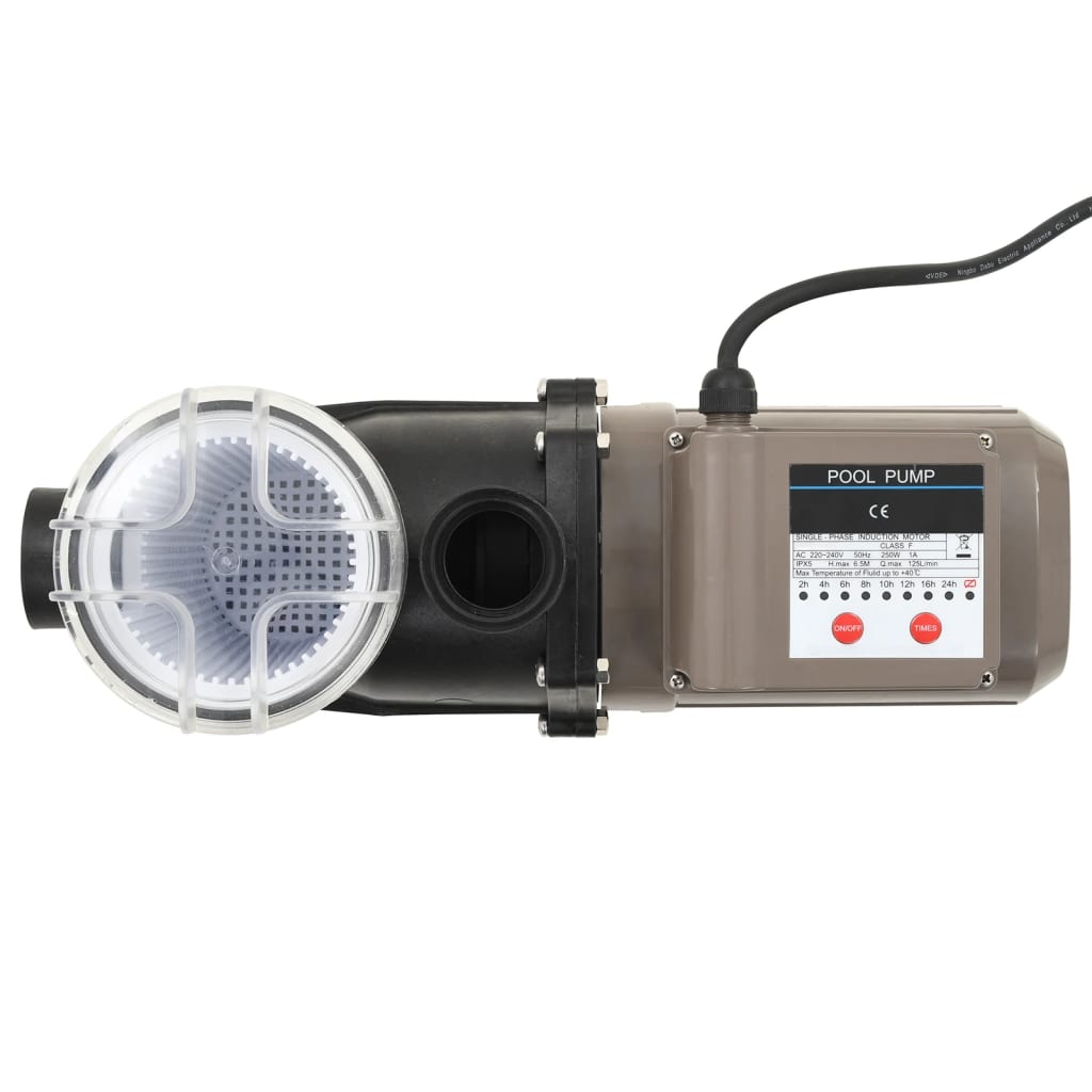 8718475719069_g_en_hd_3 vidaXL Pool Pump with Timer Black 0.25 HP 8000 L/h - Image 4