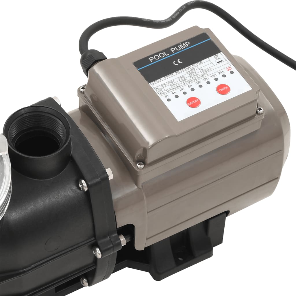8718475719069_g_en_hd_7 vidaXL Pool Pump with Timer Black 0.25 HP 8000 L/h - Image 8