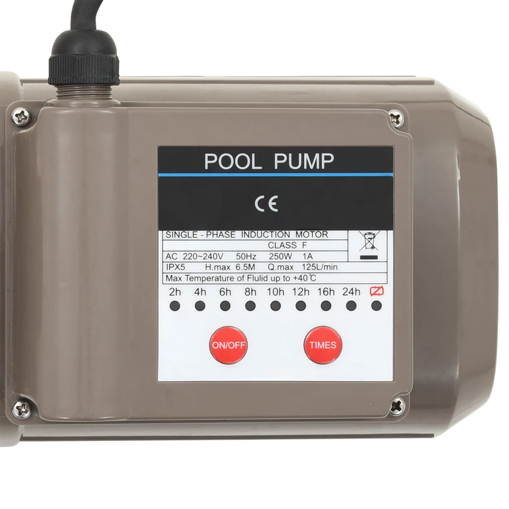 8718475719069_g_en_hd_8 vidaXL Pool Pump with Timer Black 0.25 HP 8000 L/h - Image 9