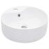 vidaXL Wash Basin with Overflow 36x13 cm Ceramic White
