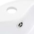 vidaXL Wash Basin with Overflow 36x13 cm Ceramic White - Image 5