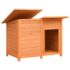 vidaXL Dog Cage Solid Pine & Fir Wood 120x77x86 cm - Image 3