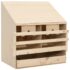 vidaXL Chicken Laying Nest 2 Compartments 63x40x65 cm Solid Pine Wood - Image 2