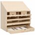 vidaXL Chicken Laying Nest 2 Compartments 63x40x65 cm Solid Pine Wood - Image 3