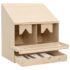 vidaXL Chicken Laying Nest 2 Compartments 63x40x65 cm Solid Pine Wood - Image 4
