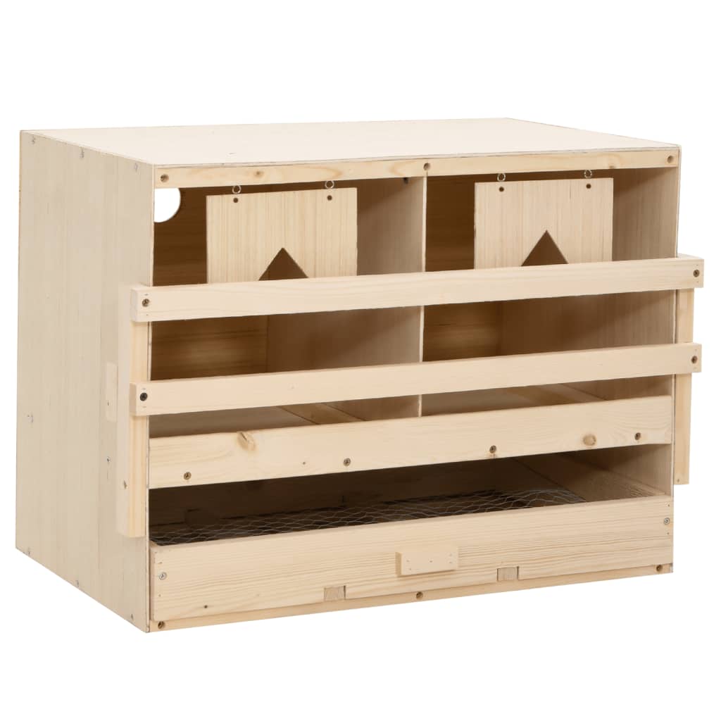 8718475721345_g_en_hd_1 vidaXL Chicken Laying Nest 2 Compartments 63x40x45 cm Solid Pine Wood - Image 2