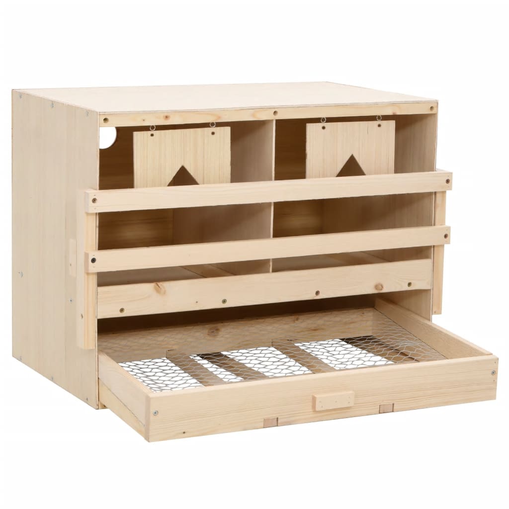 8718475721345_g_en_hd_2 vidaXL Chicken Laying Nest 2 Compartments 63x40x45 cm Solid Pine Wood - Image 3