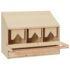 vidaXL Chicken Laying Nest 3 Compartments 72x33x54 cm Solid Pine Wood