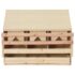vidaXL Chicken Laying Nest 3 Compartments 72x33x54 cm Solid Pine Wood - Image 2