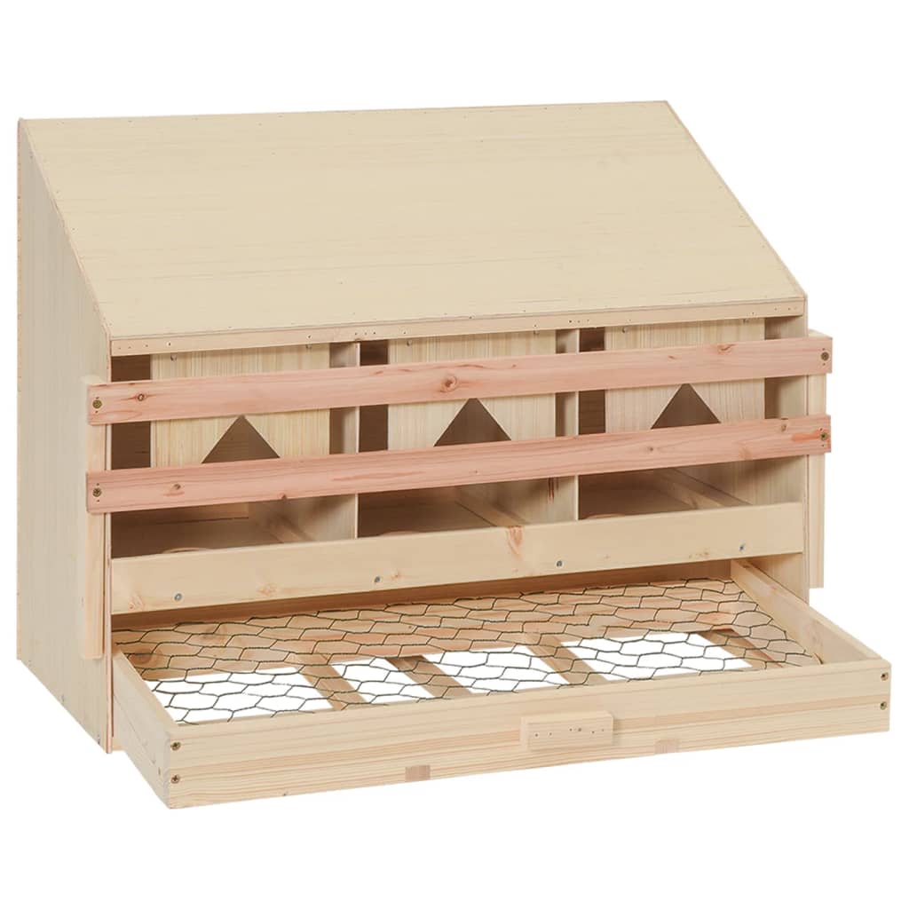 8718475721352_g_en_hd_2 vidaXL Chicken Laying Nest 3 Compartments 72x33x54 cm Solid Pine Wood - Image 3