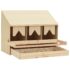 vidaXL Chicken Laying Nest 3 Compartments 72x33x54 cm Solid Pine Wood - Image 5