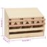 vidaXL Chicken Laying Nest 3 Compartments 72x33x54 cm Solid Pine Wood - Image 7