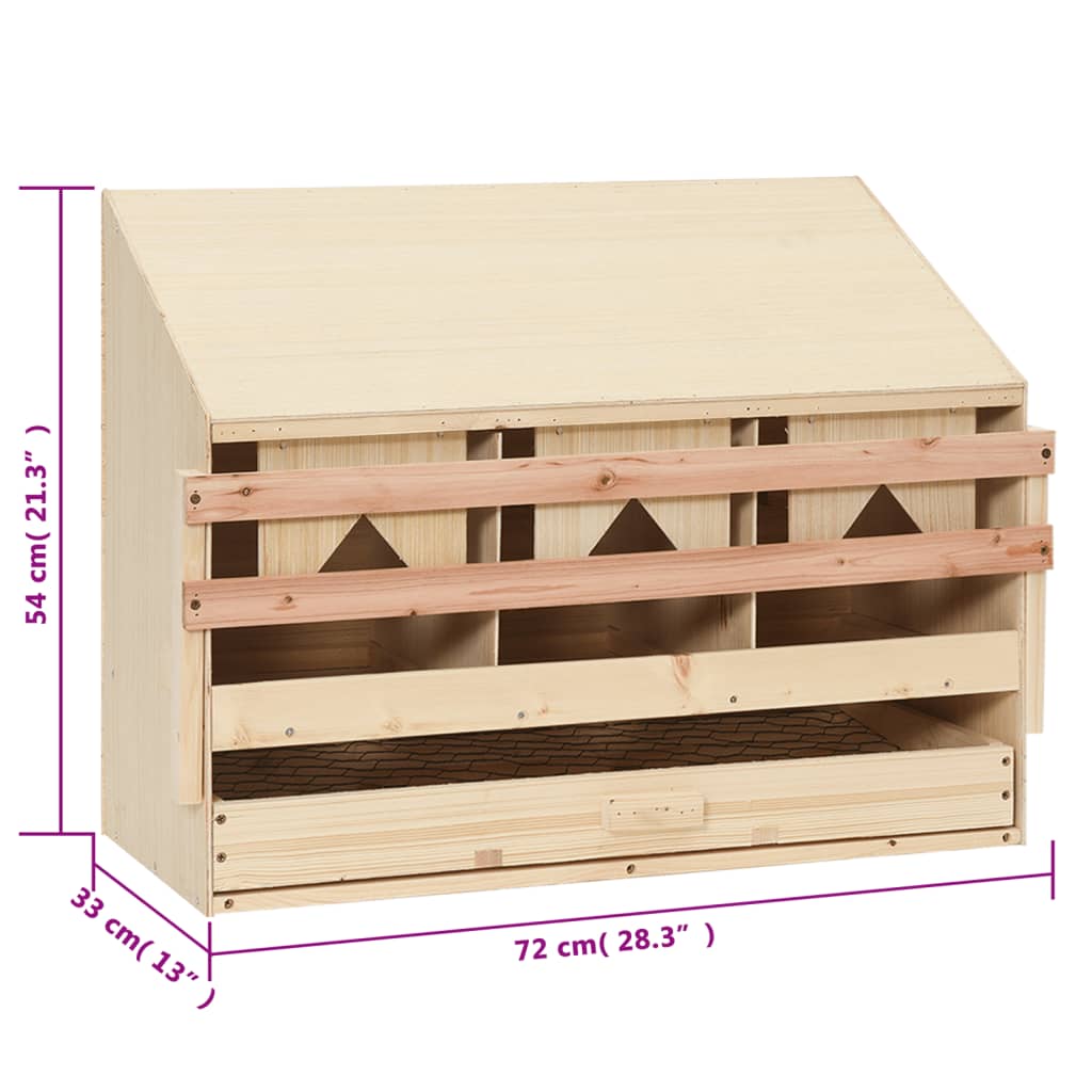 8718475721352_g_en_hd_6 vidaXL Chicken Laying Nest 3 Compartments 72x33x54 cm Solid Pine Wood - Image 7