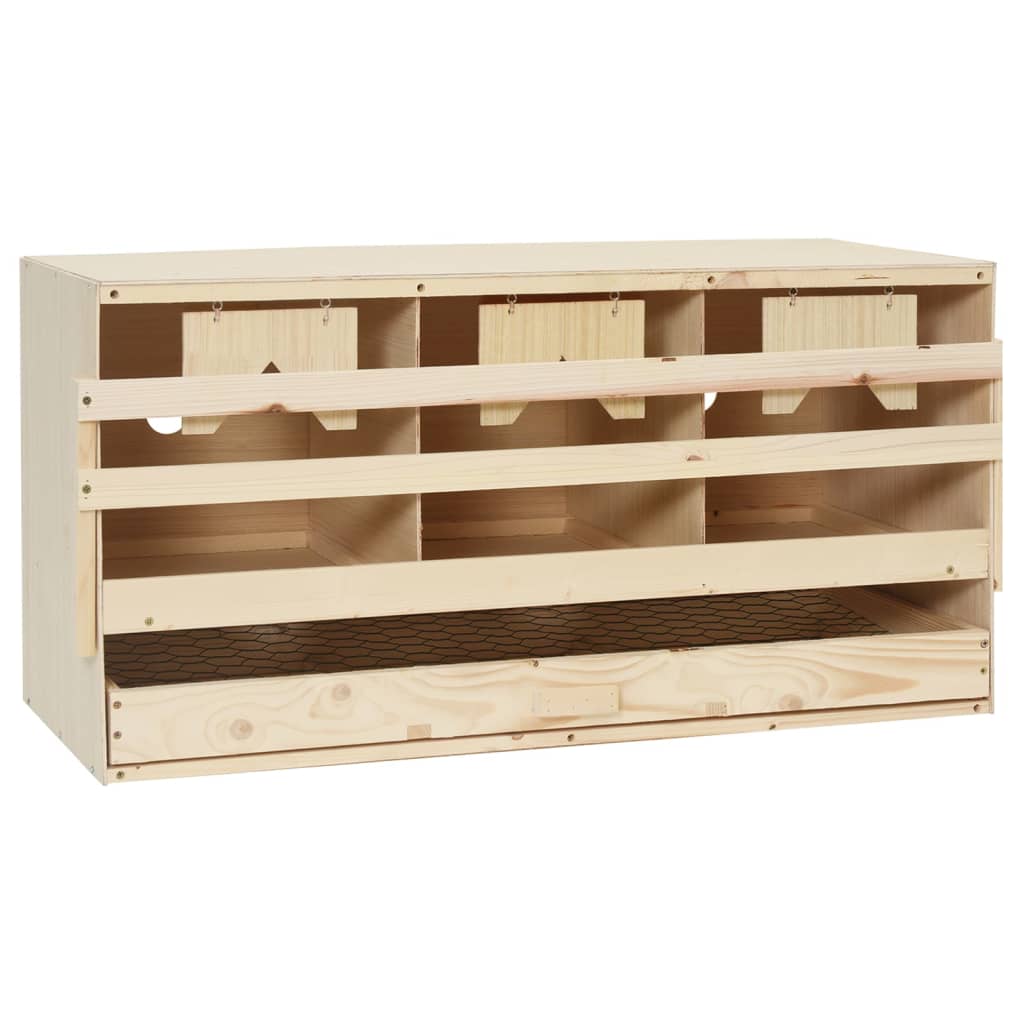 8718475721369_a_en_hd_1 vidaXL Chicken Laying Nest 3 Compartments 72x33x38 cm Solid Pine Wood - Image 1