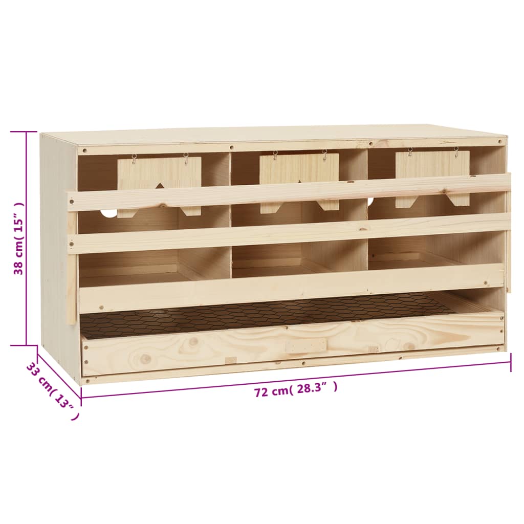 8718475721369_g_en_hd_6 vidaXL Chicken Laying Nest 3 Compartments 72x33x38 cm Solid Pine Wood - Image 7