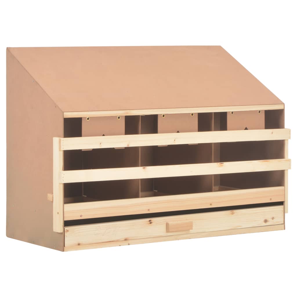 8718475721376_g_en_hd_1 vidaXL Chicken Laying Nest 3 Compartments 93x40x65 cm Solid Pine Wood - Image 2