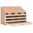 vidaXL Chicken Laying Nest 3 Compartments 93x40x65 cm Solid Pine Wood - Image 4