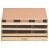 vidaXL Chicken Laying Nest 3 Compartments 93x40x65 cm Solid Pine Wood - Image 5
