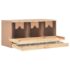 vidaXL Chicken Laying Nest 3 Compartments 96x40x45 cm Solid Pine Wood - Image 4