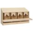 vidaXL Chicken Laying Nest 4 Compartments 106x40x59 cm Solid Pine Wood - Image 3